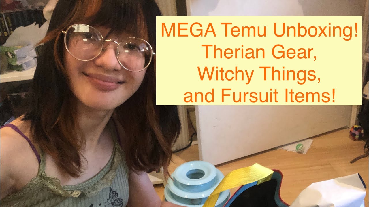 MEGA TEMU UNBOXING! Therian Gear, Witchy Things, and Fursuit Items!
