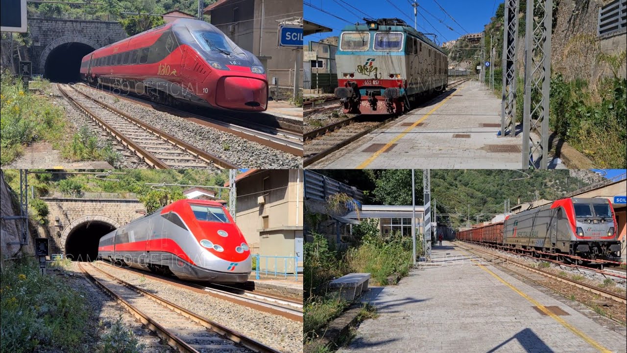 Mega Spottata a Scilla con E 444 Tartaruga e TreniScilla