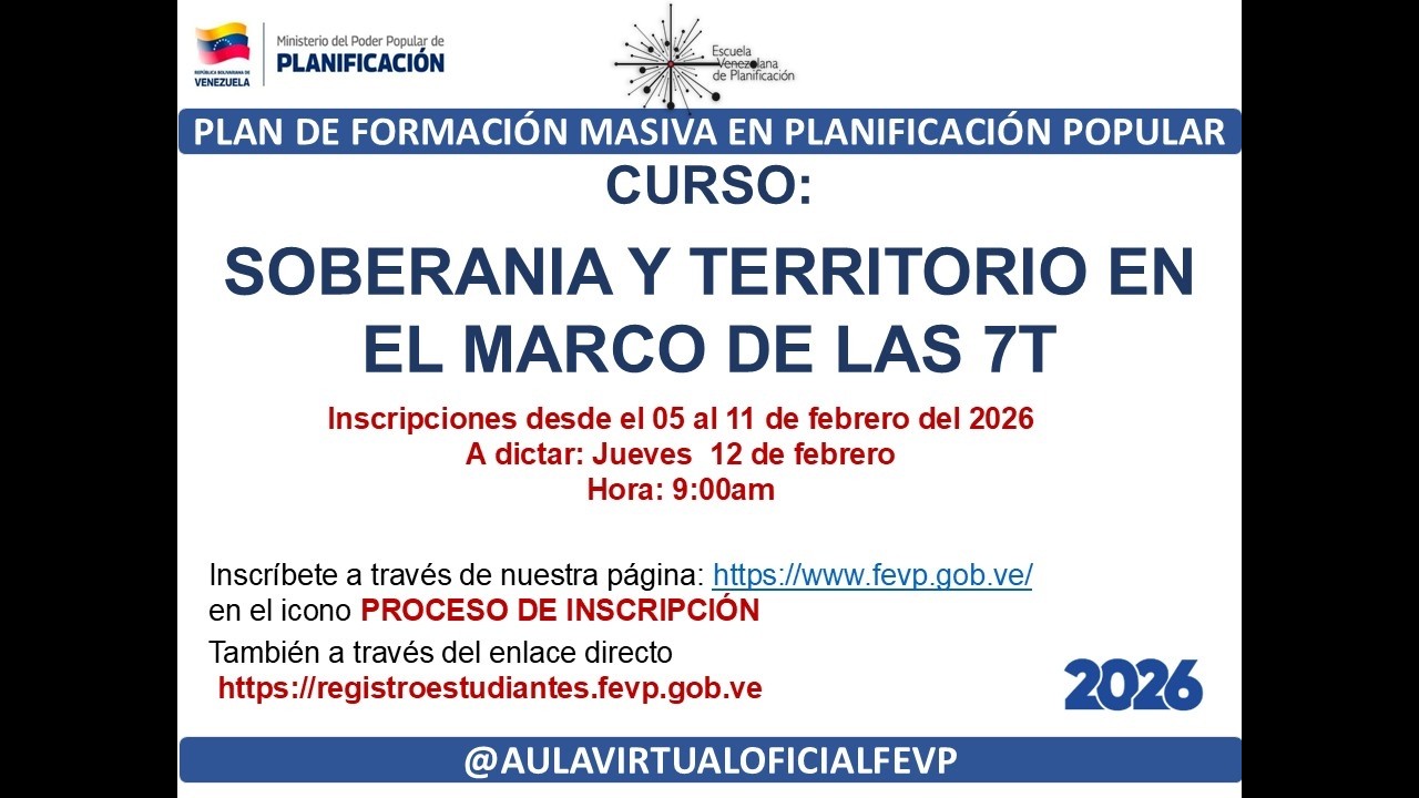 SOBERANIA Y TERRITORIO EN EL MARCO DE LAS 7T