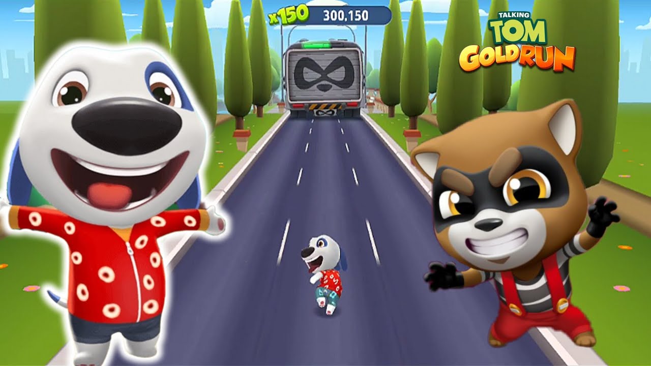 Talking Tom Gold Run - Hawaiian Hank Vs Raccoon Boss Fight - Android/ios Gameplay - Full screen 🔥