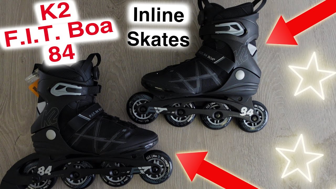 K2 Herren F.i.t. 84 Boa Inline Skates Unboxing & Testfahrt
