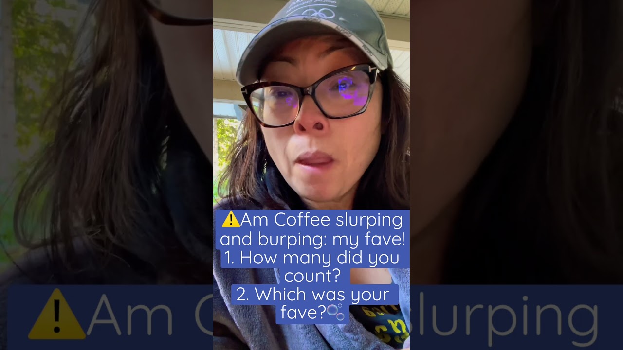ASMR Morning Coffee Slurping and ⚠️Burping: which one&rsquo;s your fave? #burps #burping #burpsuite #asmr