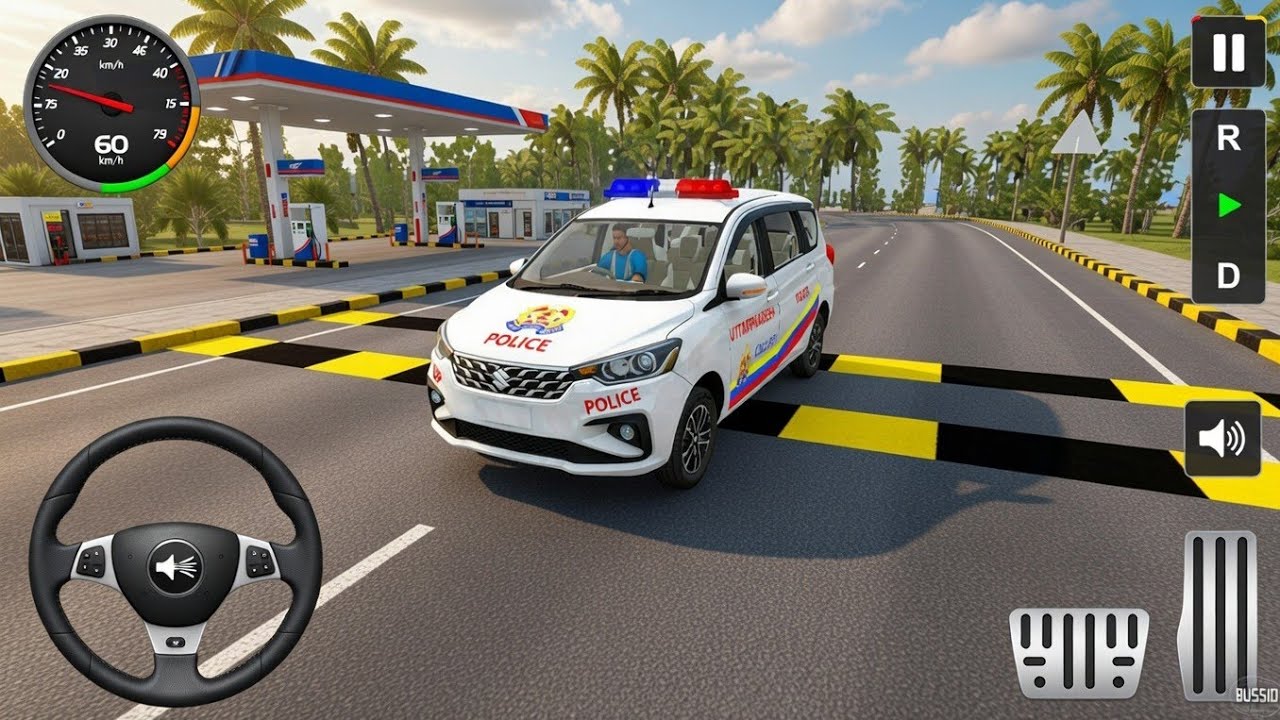 Suzuki Police Car 🚓 Mod Bussid | Extreme Speed Breaker Map 😱 | Bus Simulator Indonesia Gameplay 