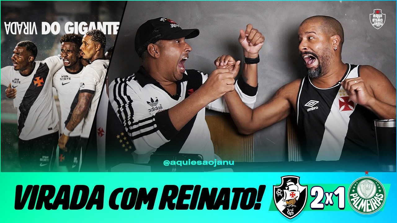 O TIME DA VIRADA VOLTOU | VASCO 2 X 1 PALMEIRAS | REACT | BRASILEIRÃO 2026