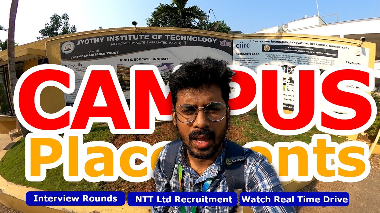 Real Time Campus Placement Vlog - Interview Rounds, How to attend a campus Interview?, JIT Bengaluru