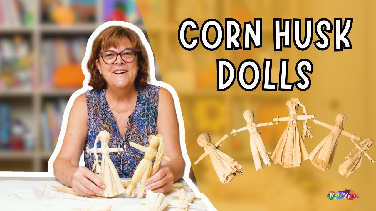Как сделать кукол из кукурузной шелухи 🌽🧍🧍‍♀️ — пошаговое руководство — Идея поделки из кукурузно...