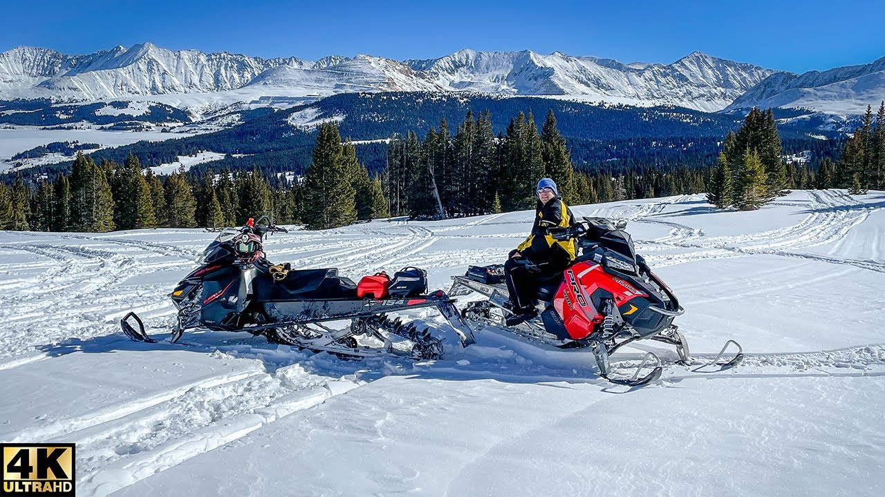 Relaxing Colorado Snowmobile Ride  - Calm Relaxing Music