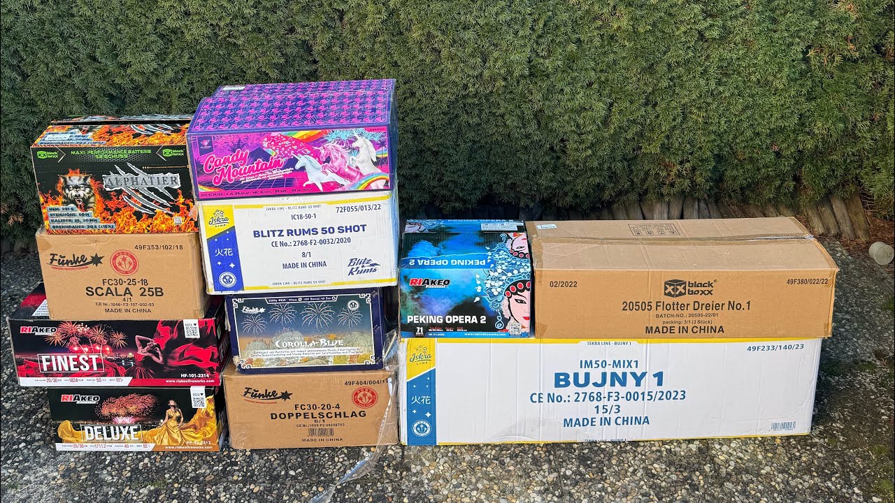 XXL MOHLFEUERWERK UNBOXING FÜR SILVESTER 2024/2025 (1.250€)