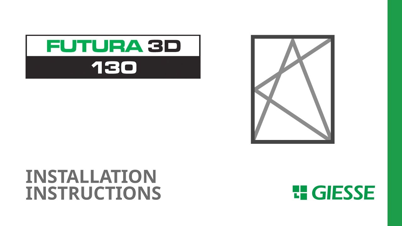 FUTURA 3D 130 tilt-and-turn hinges for Euro Groove - Instructions | Giesse