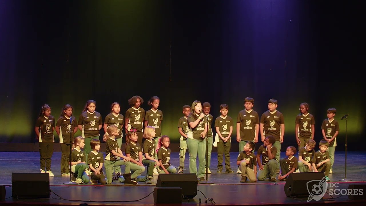 Seaton Elementary School performs at the 2025 DC SCORES Westside Poetry Slam
