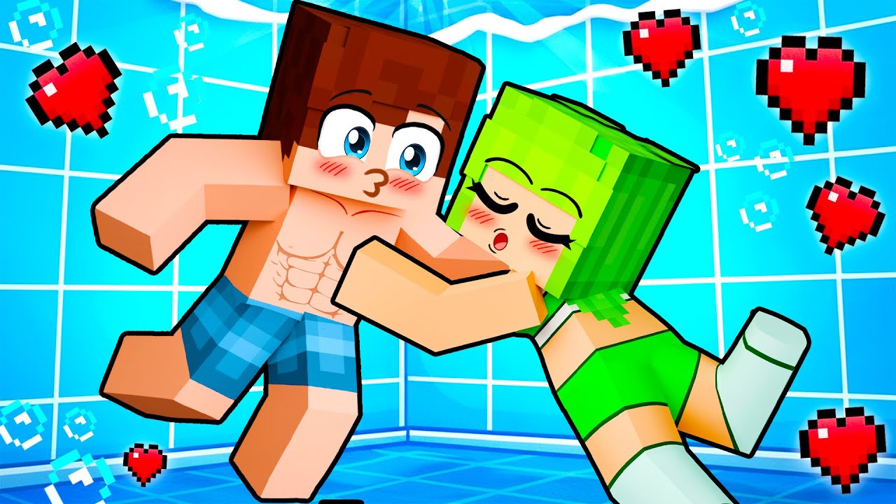 Mia POCAŁOWAŁA MNIE NA IMPREZIE BASENOWEJ w Minecraft!