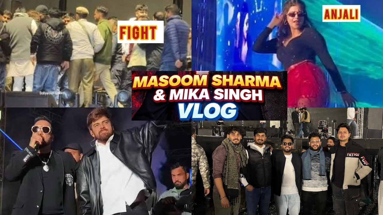 MASOOM SHARMA CONCERT IN GURGAON❤️🍻 || FIGHT IN CONCERT❌❌