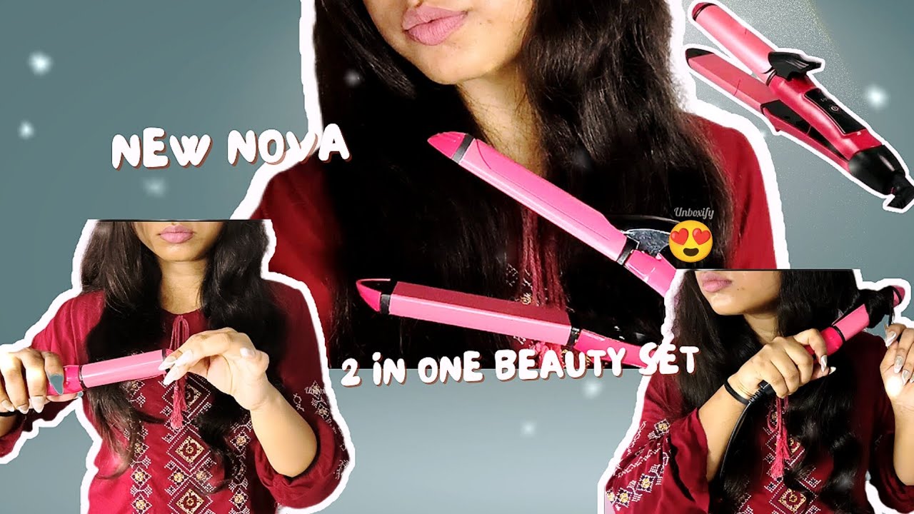 New ✨ Nova 2 in 1 hair curler and straightener 😳😨 machine honest review 💯✨