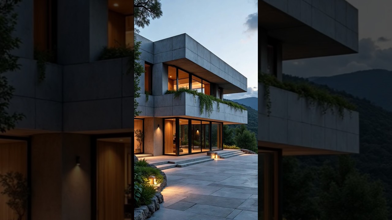 Brutalist Concrete House Tour 🏡 | Minimalist Luxury Design!