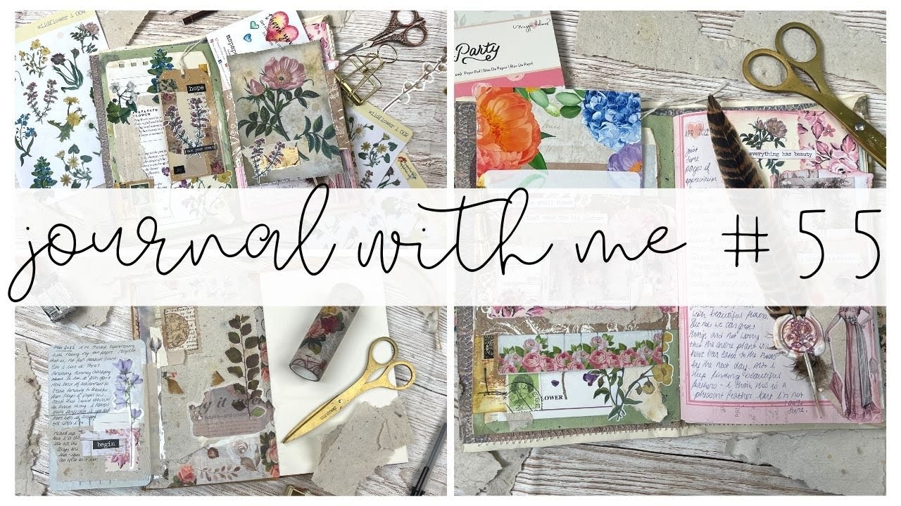 JOURNAL WITH ME | 55 | Creative + Junk Journaling | ms.paperlover | 2022