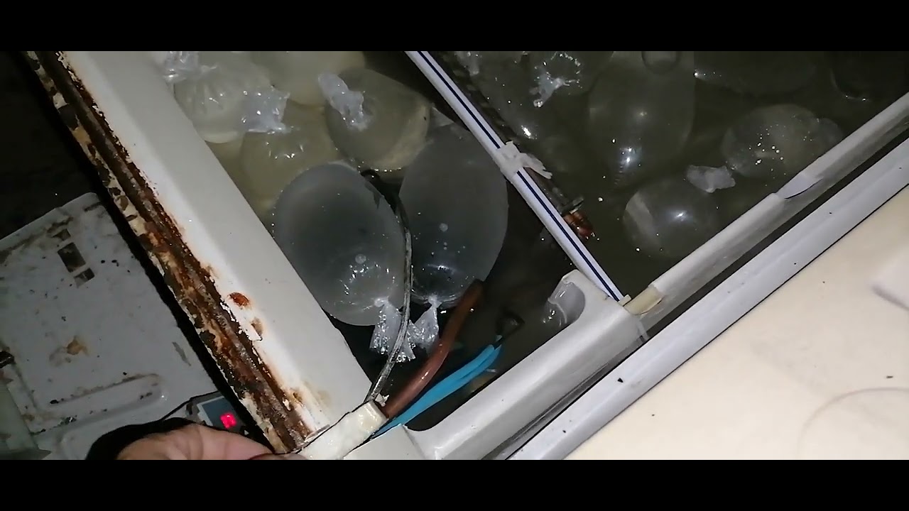 mini ice plant using empty freezer and aircon