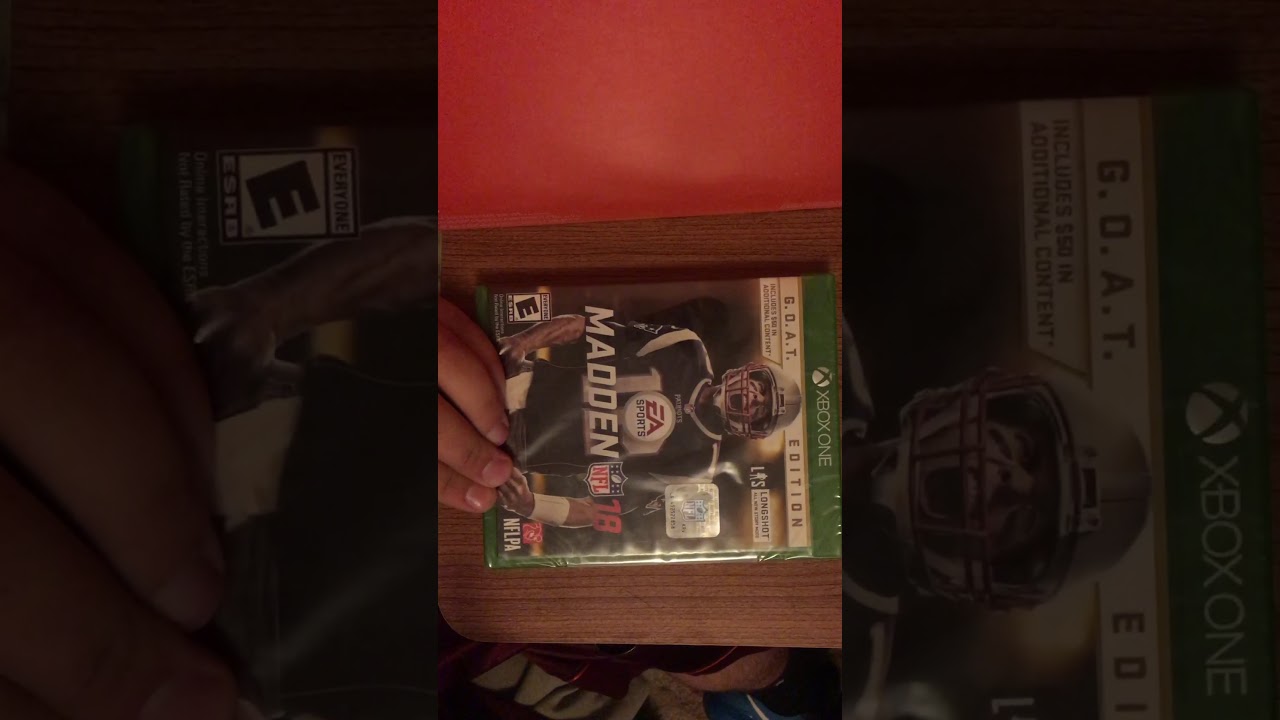 Madden NFL 18 GOAT Edition unboxing