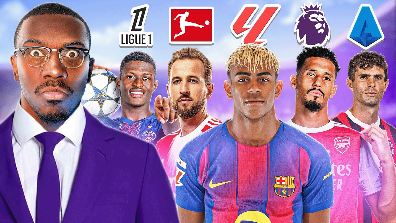 PICK ONE PLAYER PER LEAGUE, BUILD THE BEST TEAM 🔥