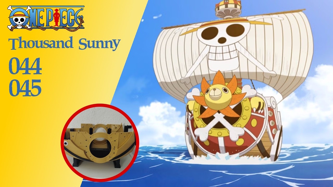 One Piece: Le Thousand Sunny #044-#045 - Le bordage tribord | @hachettecollections6087​