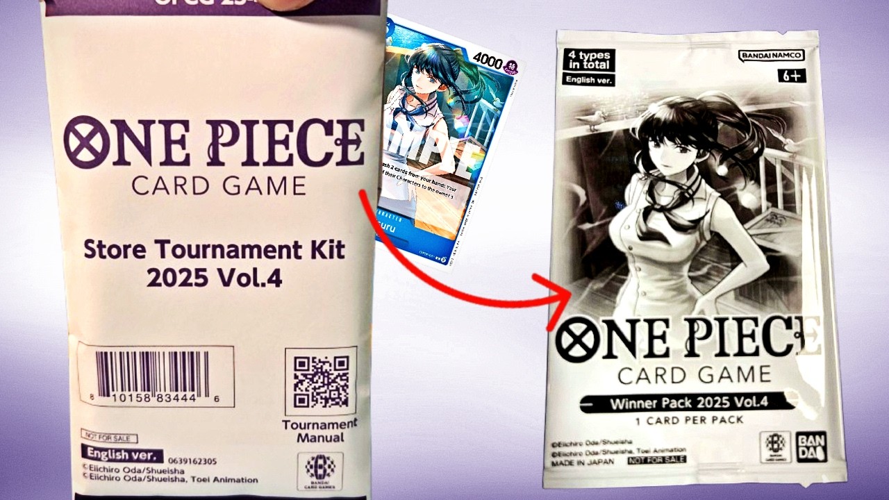 One piece tcg store tournament kit 2025 vol 4 opening