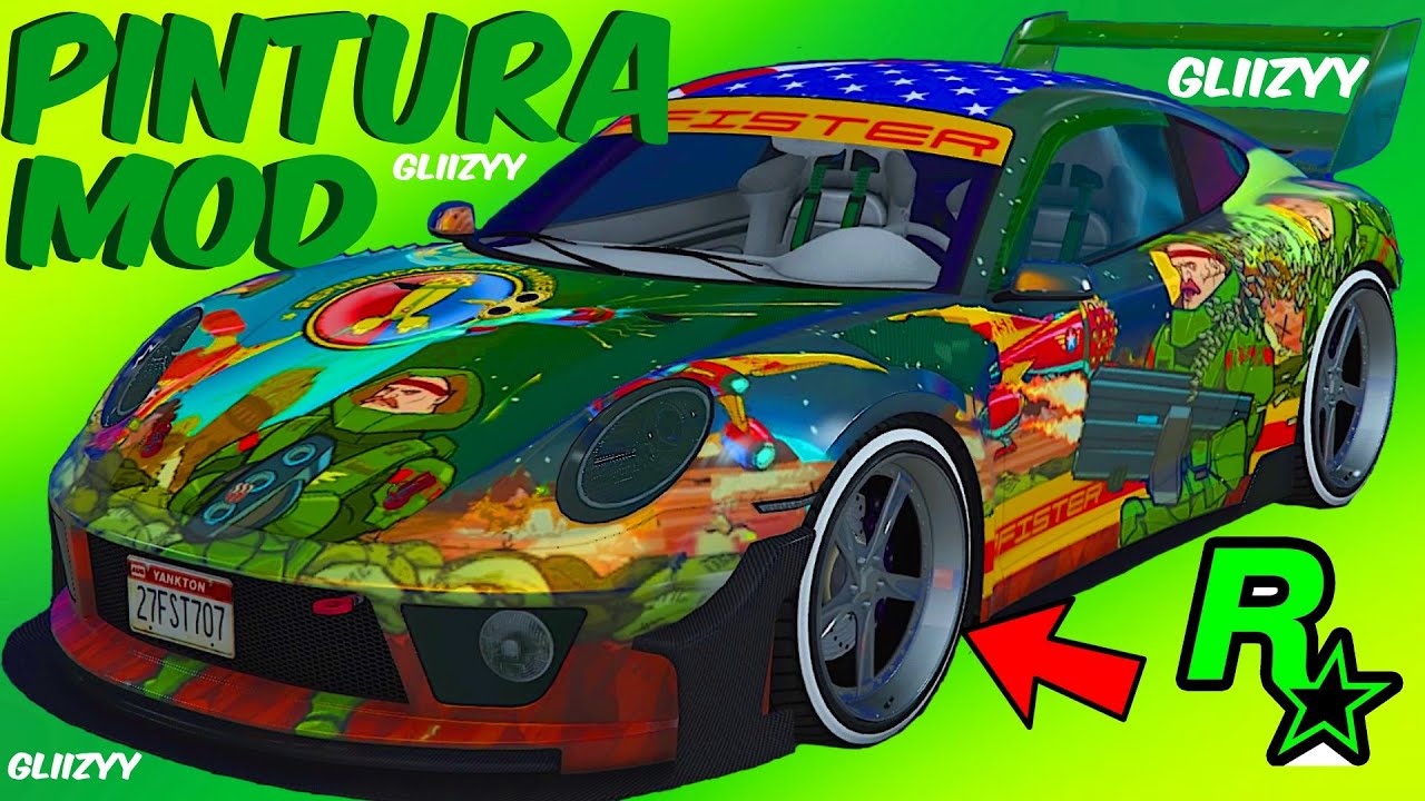 COMO MODEAR COCHES CON PINTURA DE DISEÑO GTA 5 ONLINE