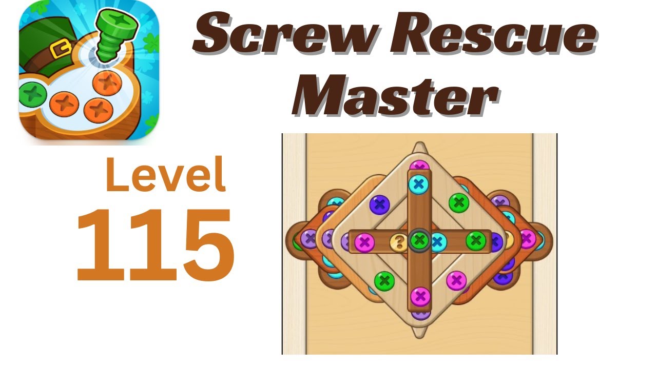 Screw Rescue Master Level 115 Walkthrough 🔩🧩 | Go Answer