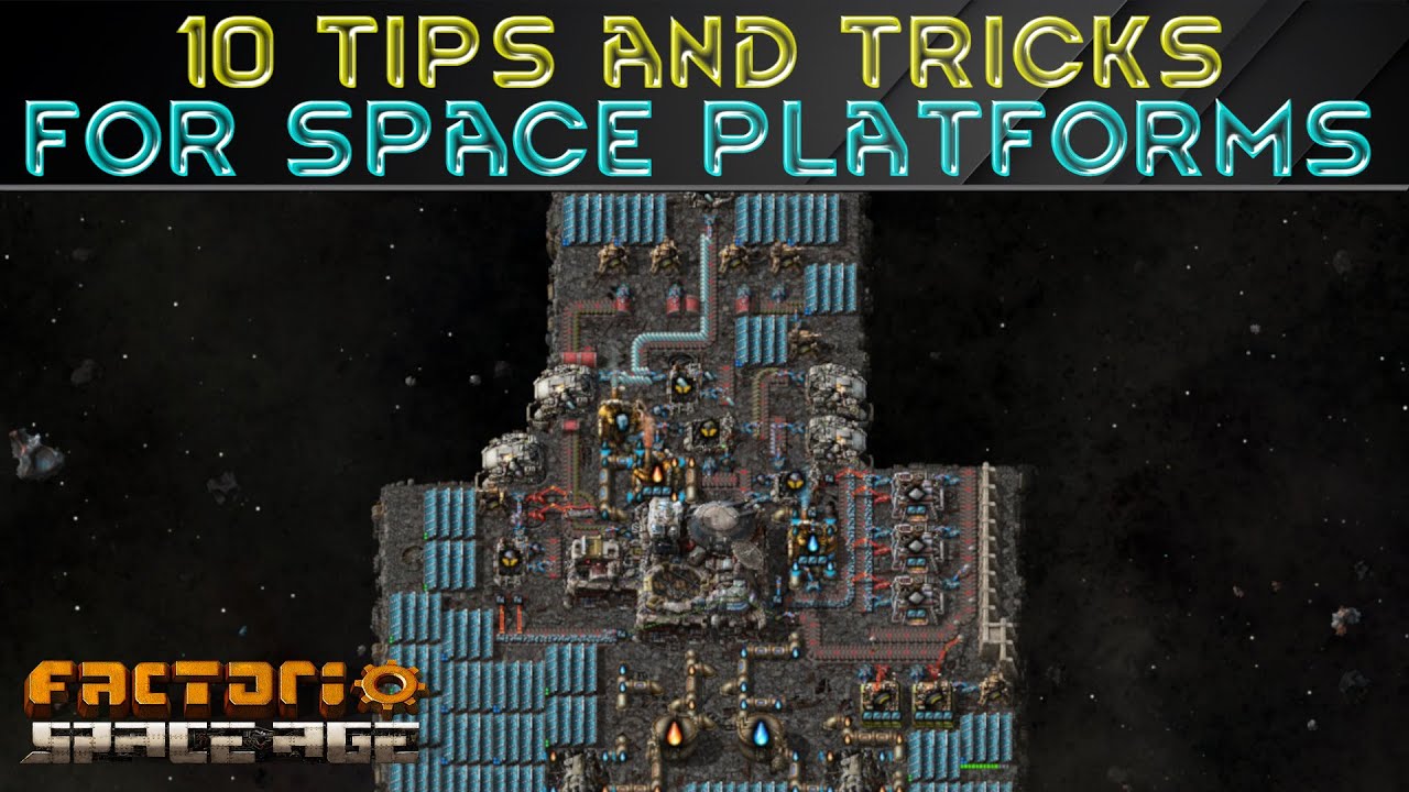 10 TIPS FOR SPACE PLATFORMS Factorio Space Age Tutorial Guide