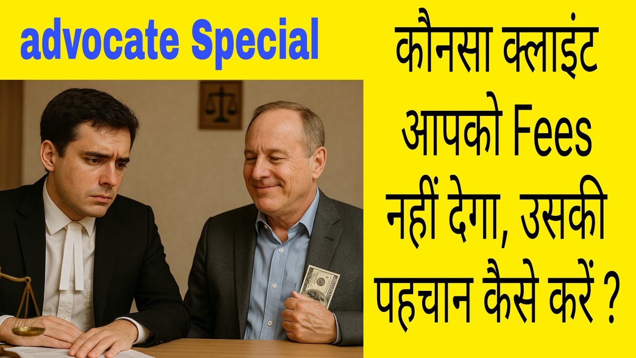  एडवोकेट,बदमाश क्लाइंट से फीस कैसे प्राप्त करें। #advocate 