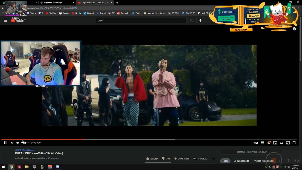ZEKO REACCIONA A KHEA X DUKI - WACHA (Official Video)