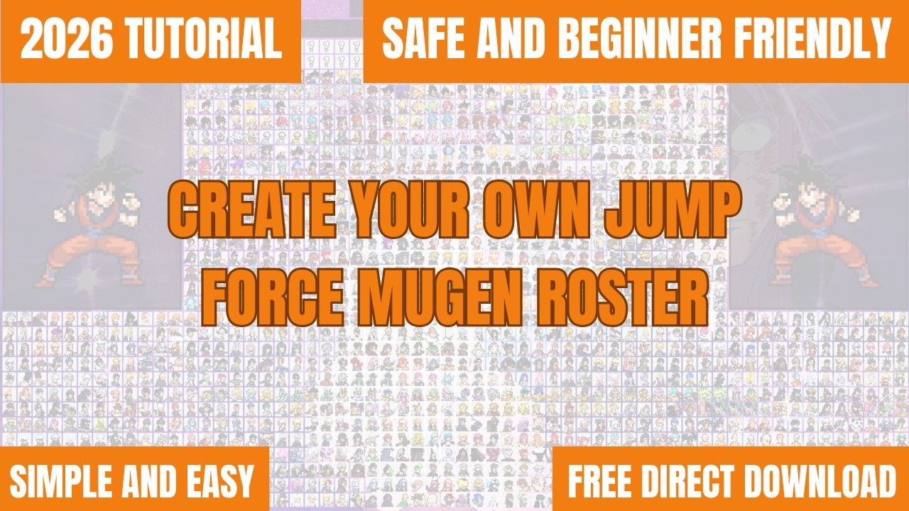 Как создать свой собственный состав персонажей в Jump Force MUGEN (Учебное пособие для начинающих...