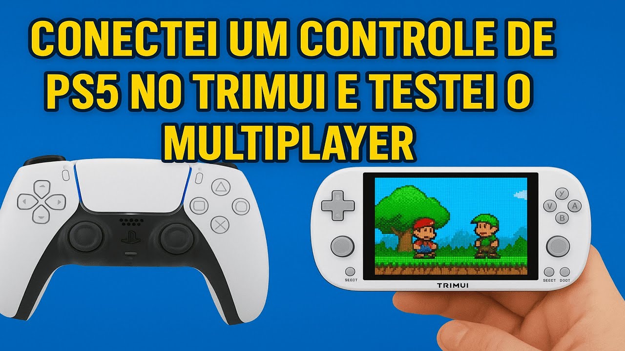 Conectei Um Controle de Ps5 no Trimui Smart Pro e Testei o Multiplayer Local em Diversos Emuladores.