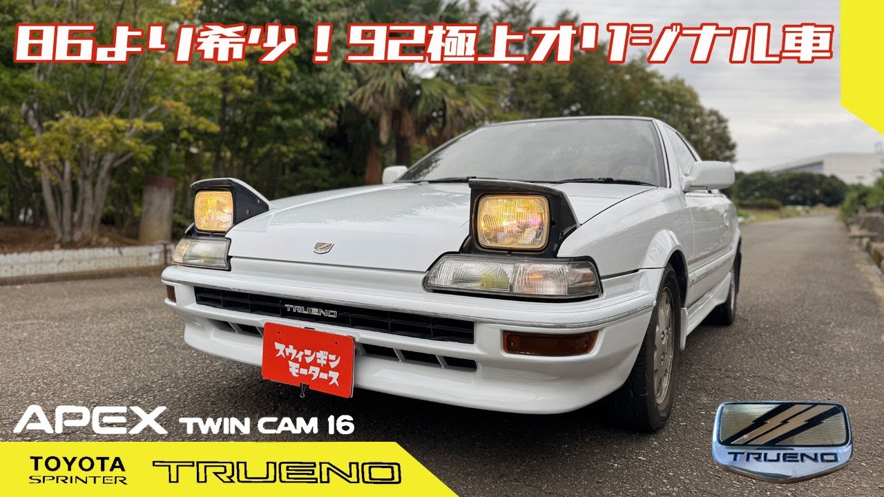【トヨタ　スプリンタートレノ】ハチロクじゃないよキューニーだよ！希少AE92トレノほぼオリジナルのサバイバー登場！TOYOTA SPRINTER TRENO GT APEX 1989y