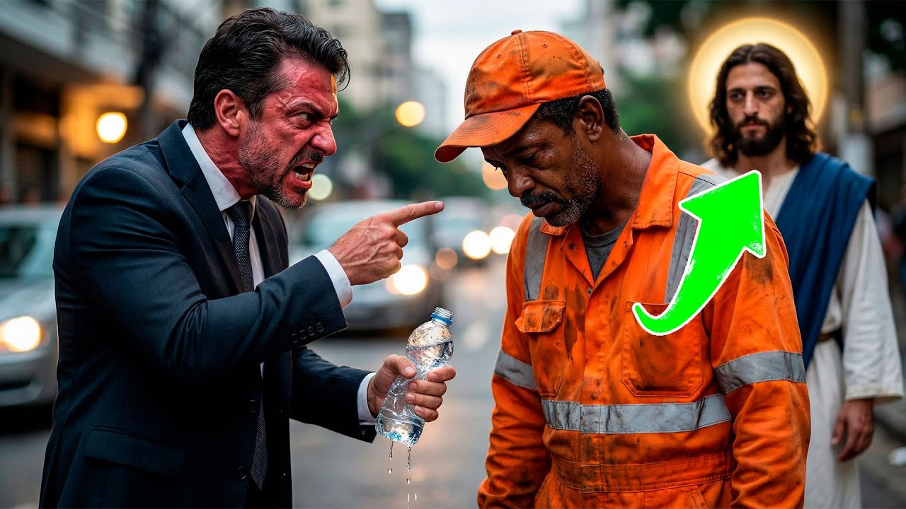 Milionário humilhou um gari por sede… horas depois implorou por água diante de Jesus