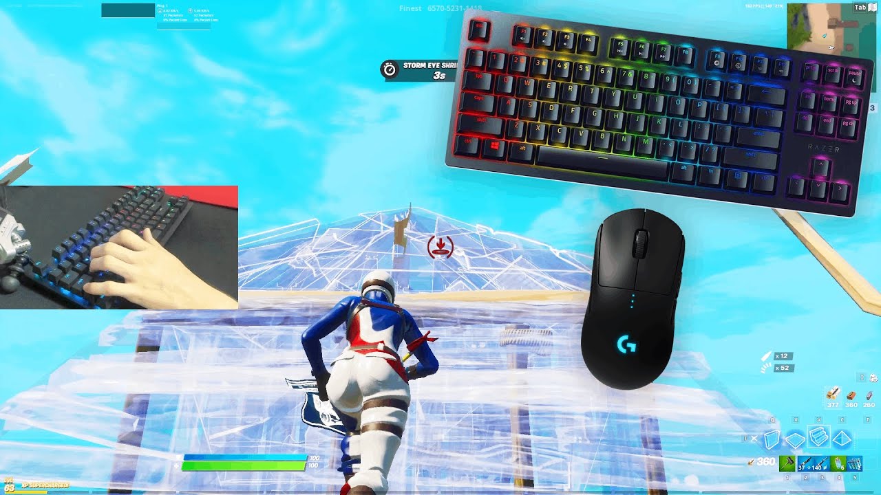 Razer Huntsman TE (Linear Optical Switch) 2v2 ZoneWars + Keyboard & Mouse Sounds ASMR 😍