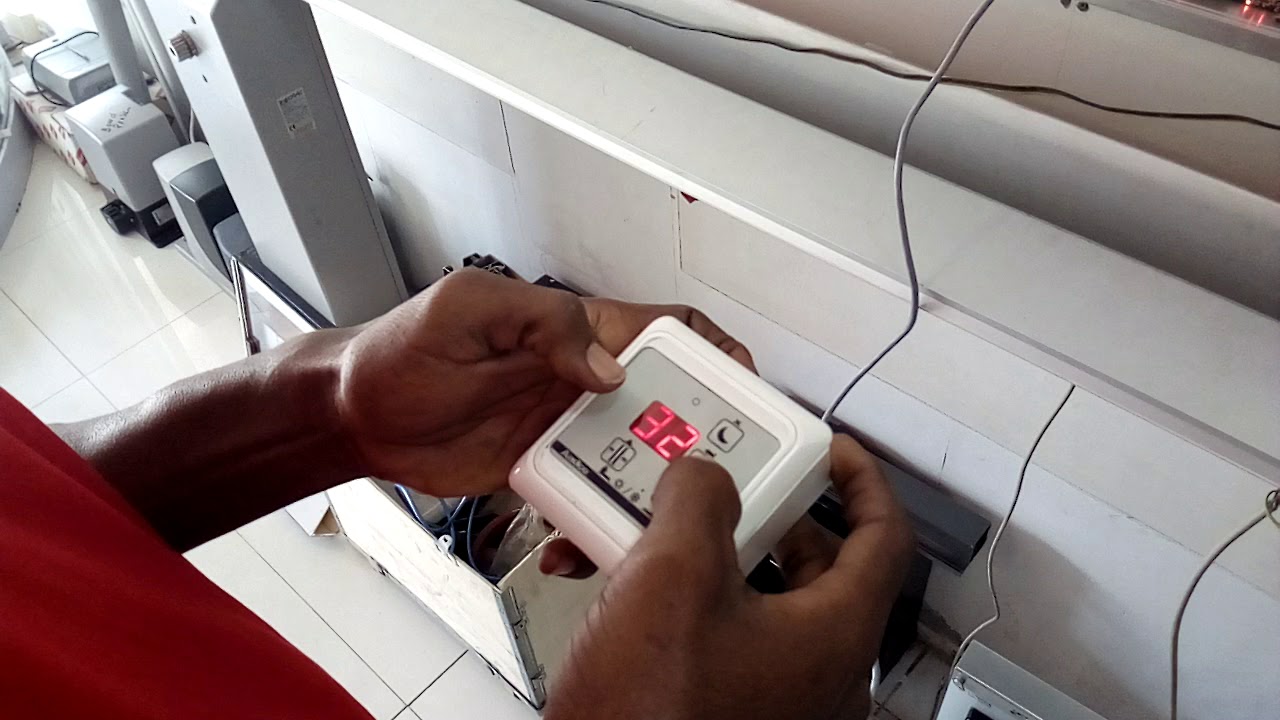 How to program geze automatic sliding door