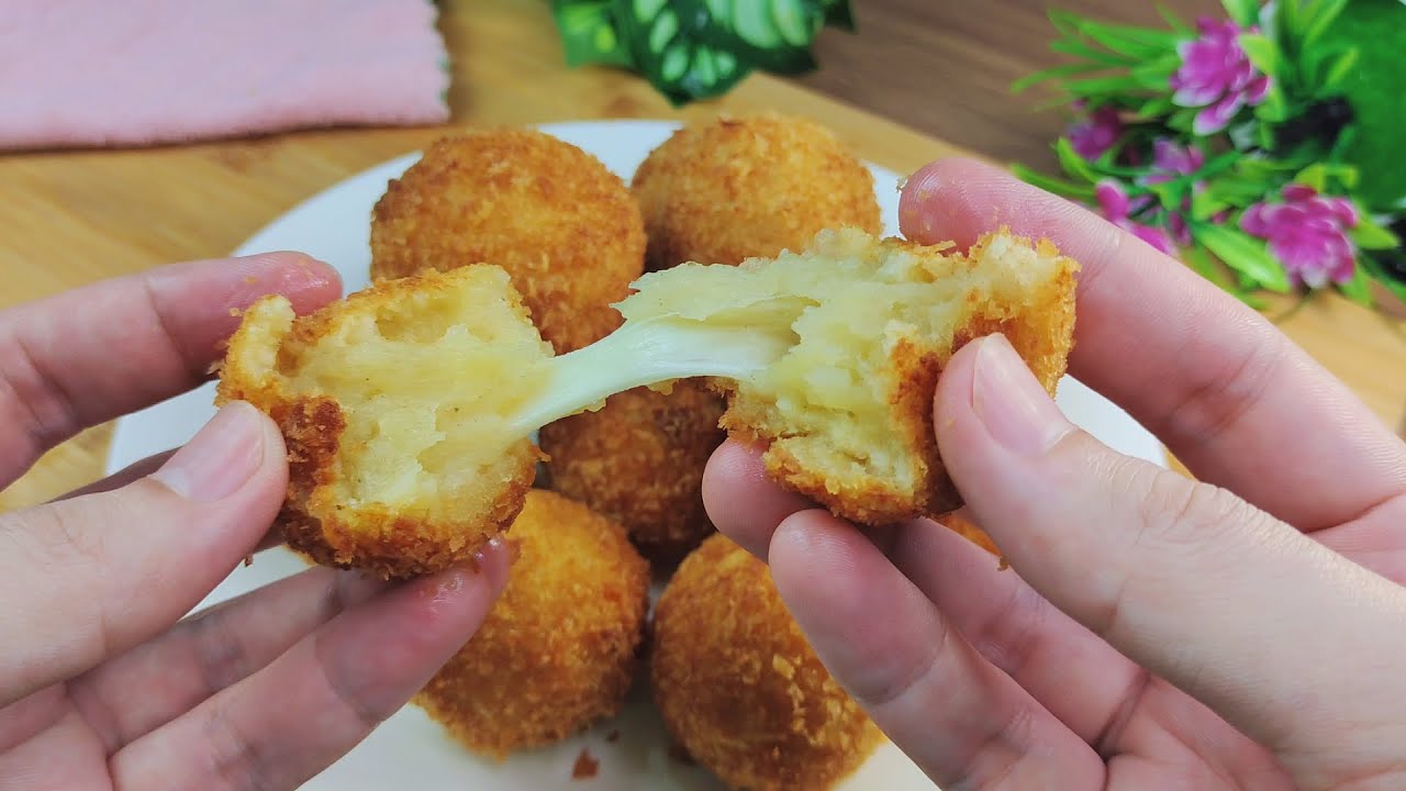 Potato cheese balls ! easy snacks recipes 😋
