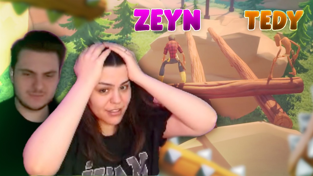 ODUNUN ÜSTÜNDEKİ KAOS! @Zeynn06 YAYINDA ODUNDA DENGE OYUNU LOG RIDERS OYNUYOR! w/Tedy