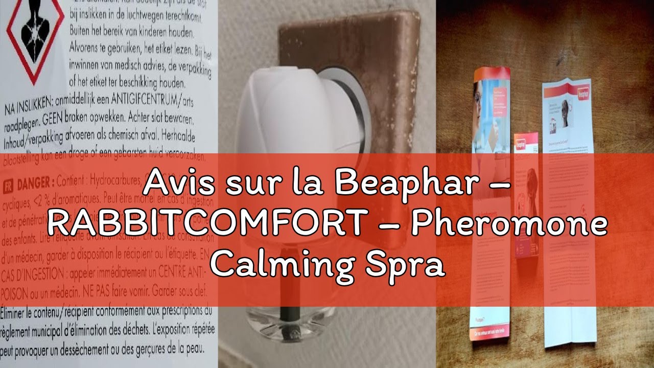 Avis sur la Beaphar – RABBITCOMFORT – Pheromone Calming Spray for Rabbits – Reduces Stress and Behav