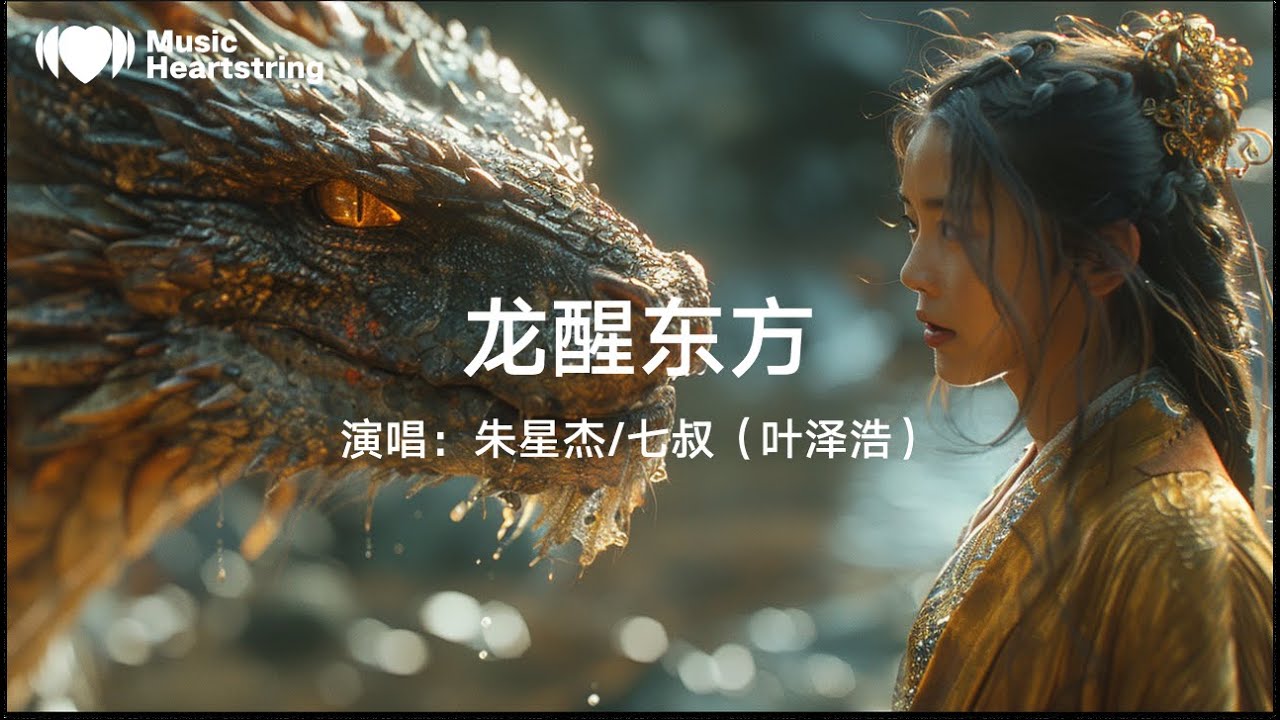 朱星傑/七叔（葉澤浩）《龍醒東方》『一聲琵琶越過千秋 明月敢驚動照亮炎黃詩魂與傳說看長城星子落 看窟中佛倒臥看龍醒東方 重振此脈搏千裏的江山入冰河 蒼茫歲月之中長夜鑄就我們不屈的魂魄』【動態歌詞MV】
