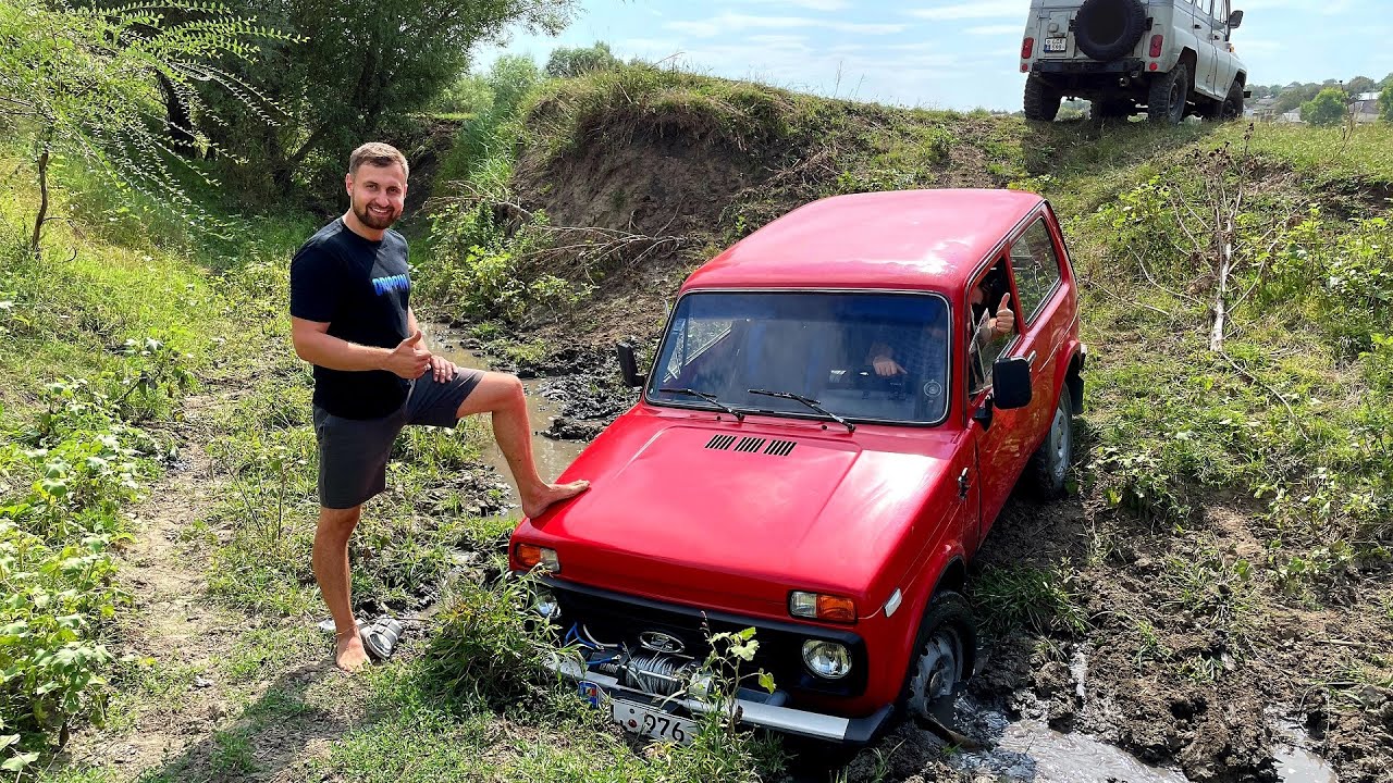 Мы все застряли в грязи! УАЗ и Лада НИВА 4х4 на бездорожье!