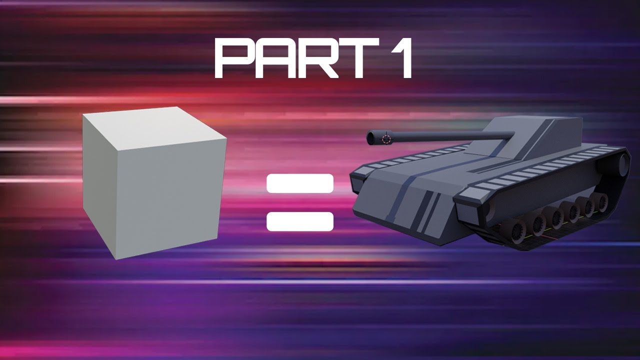 Blender (2.9) tank modeling tutorial (low poly)