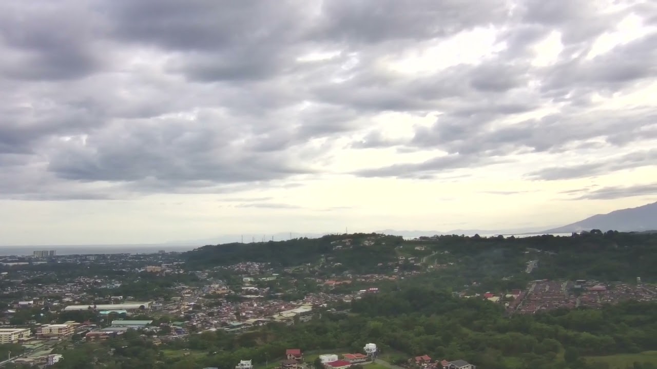 Davao City Late Afternoon Drone Shot (Sunset)