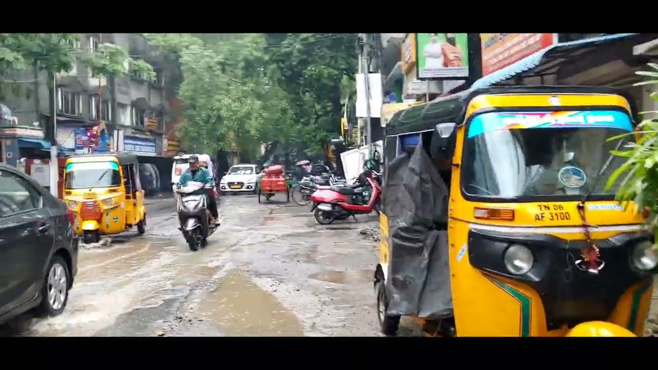 Walk with me | Mylapore to Mandaveli | Walking in Rain - Chennai