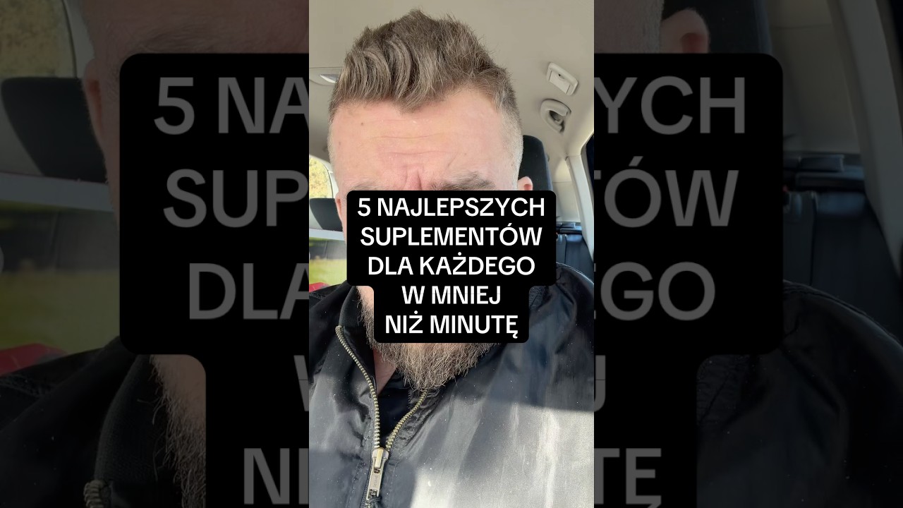 5 najlepszych suplement&oacute;w w mniej niż minutę #shorts