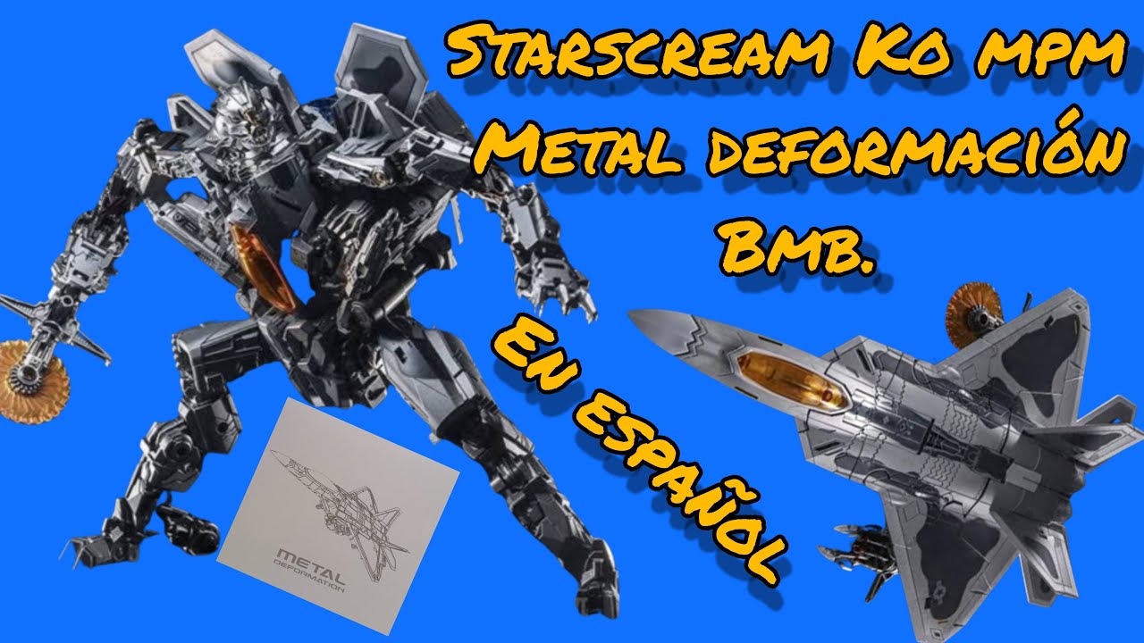 Revisión Transformers Metal Deformation F-12 ( Starscream MPM KO) en  Español.