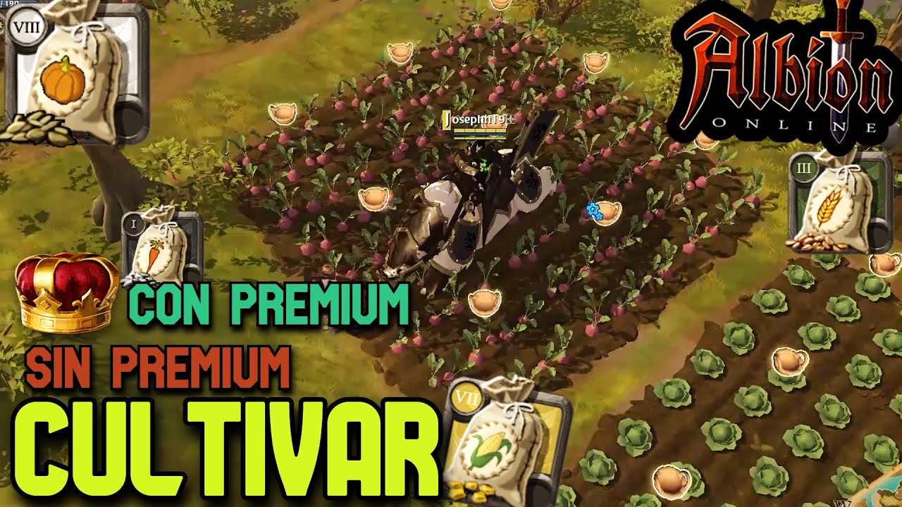Cultiva sin Premium o con Premium | Diferencias de Botín | Guía Albion Online