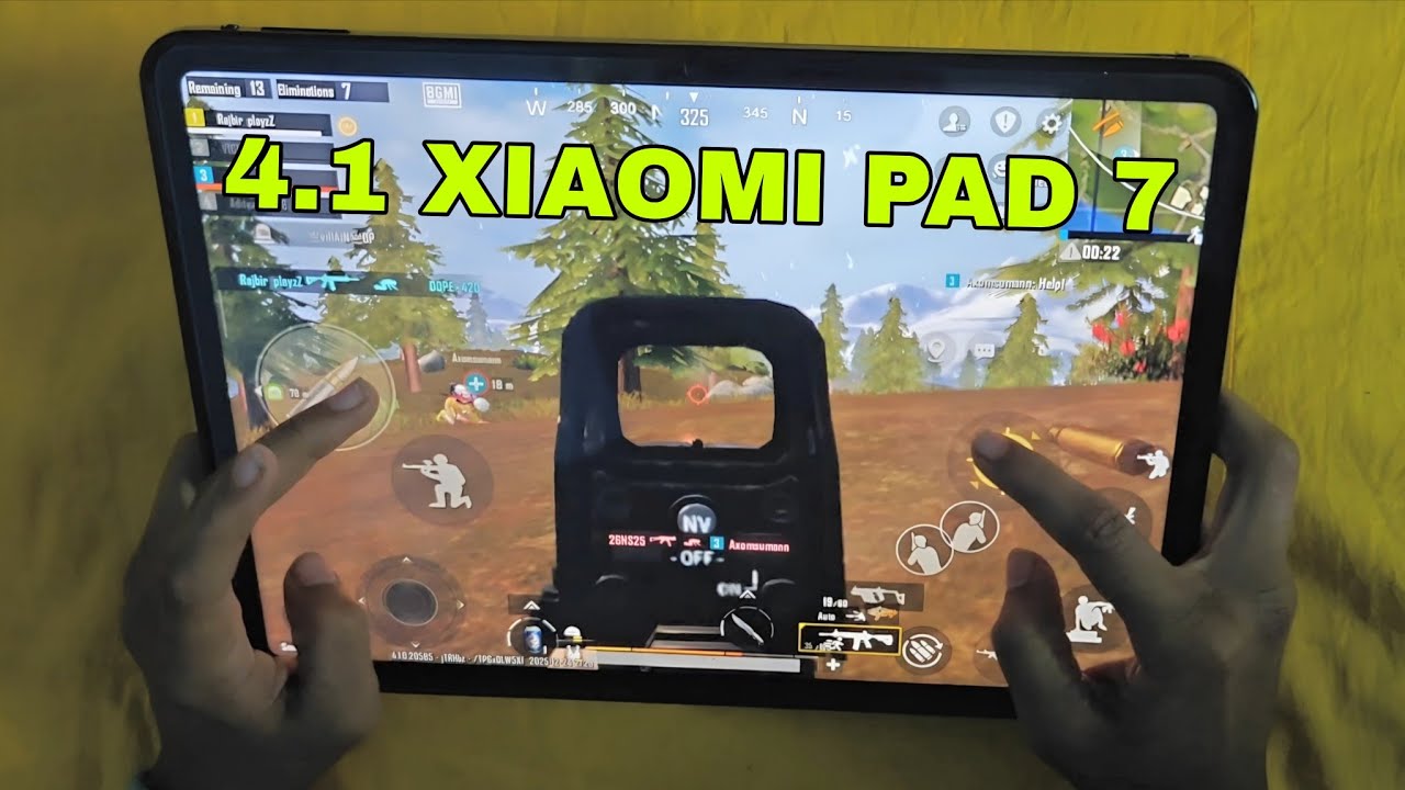 Is it easy to play BGMI with five fingers on the Xiaomi pad 7  ?