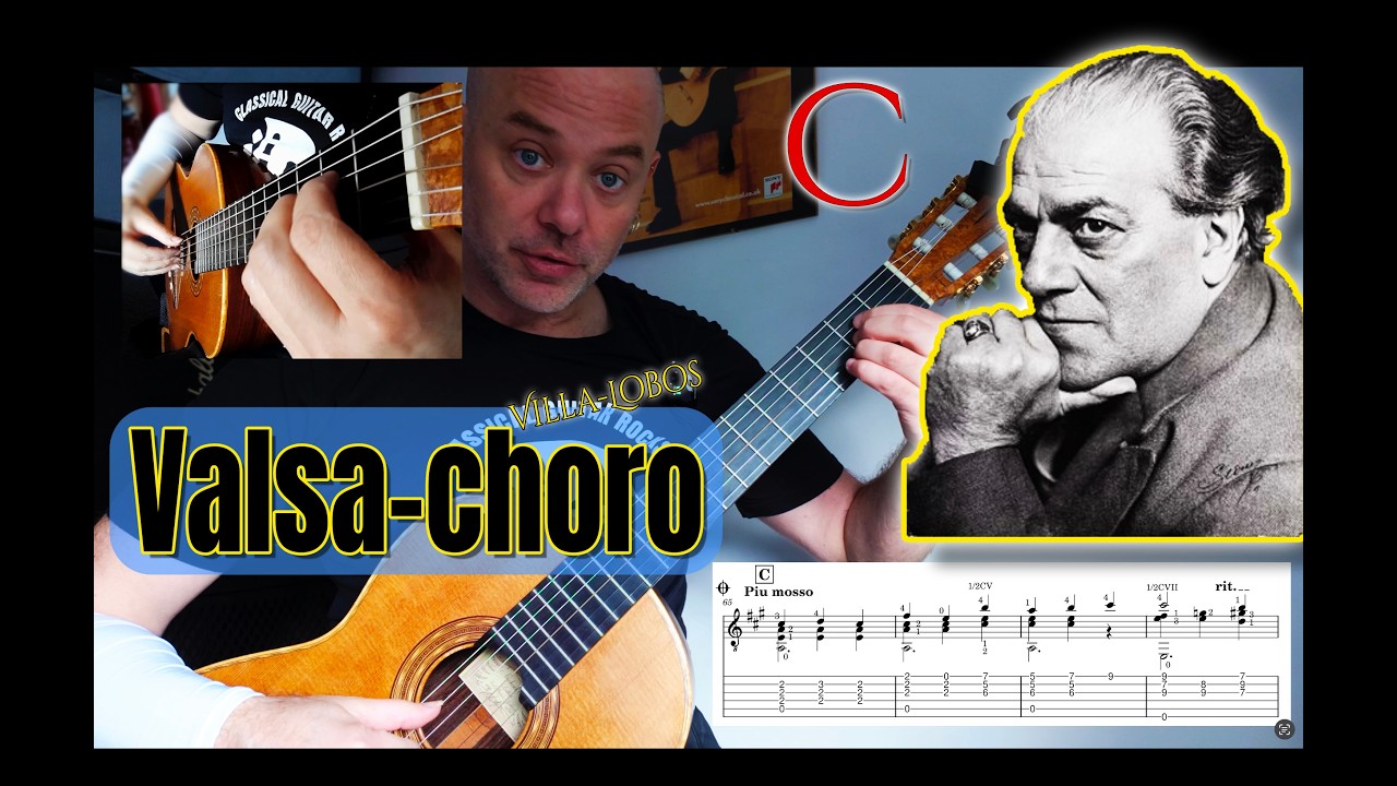 Valsa Choro Villa-Lobos Guitar Lesson | C section
