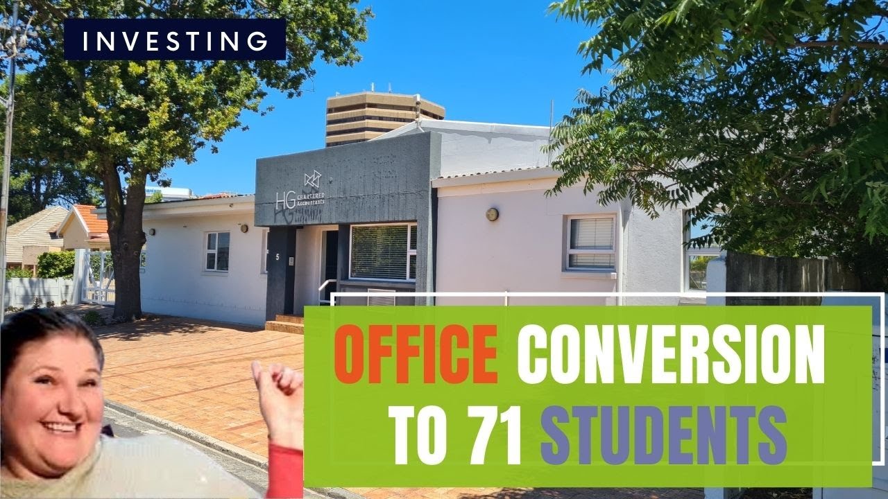 Office conversion to 71 bed student accommodation - property investment in South Africa