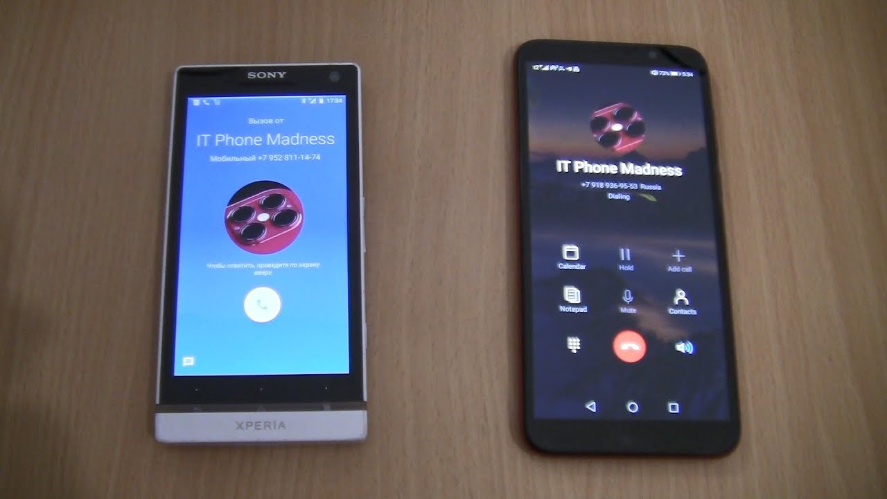 Incoming call&Outgoing call at the Same Time HONOR 9S+Sony Xperia S